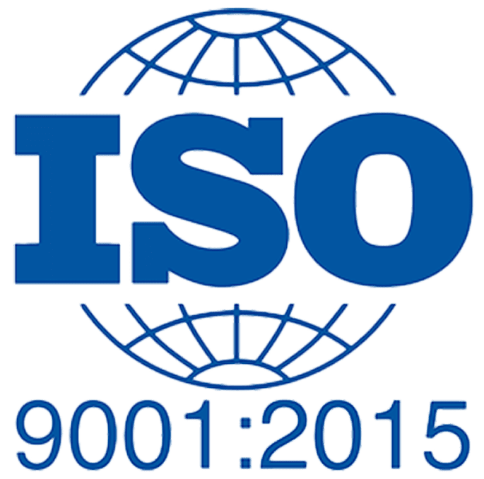 ISO 9001:2015 certification badge